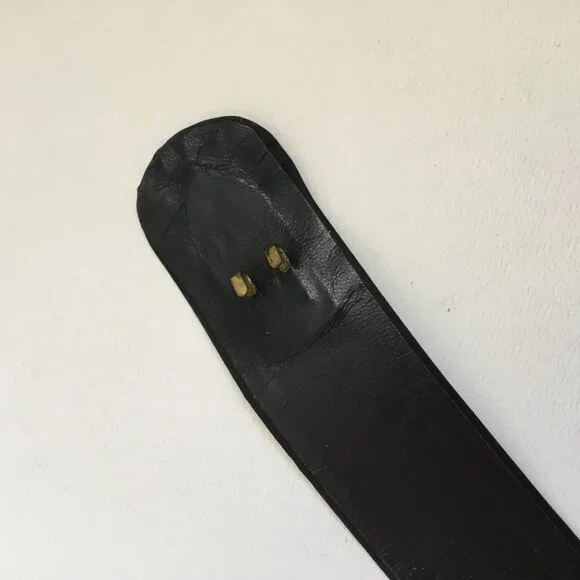 Vintage Stanley Platos Martin Ross Black Satin Oversized Bow Belt - Picture 11 of 11